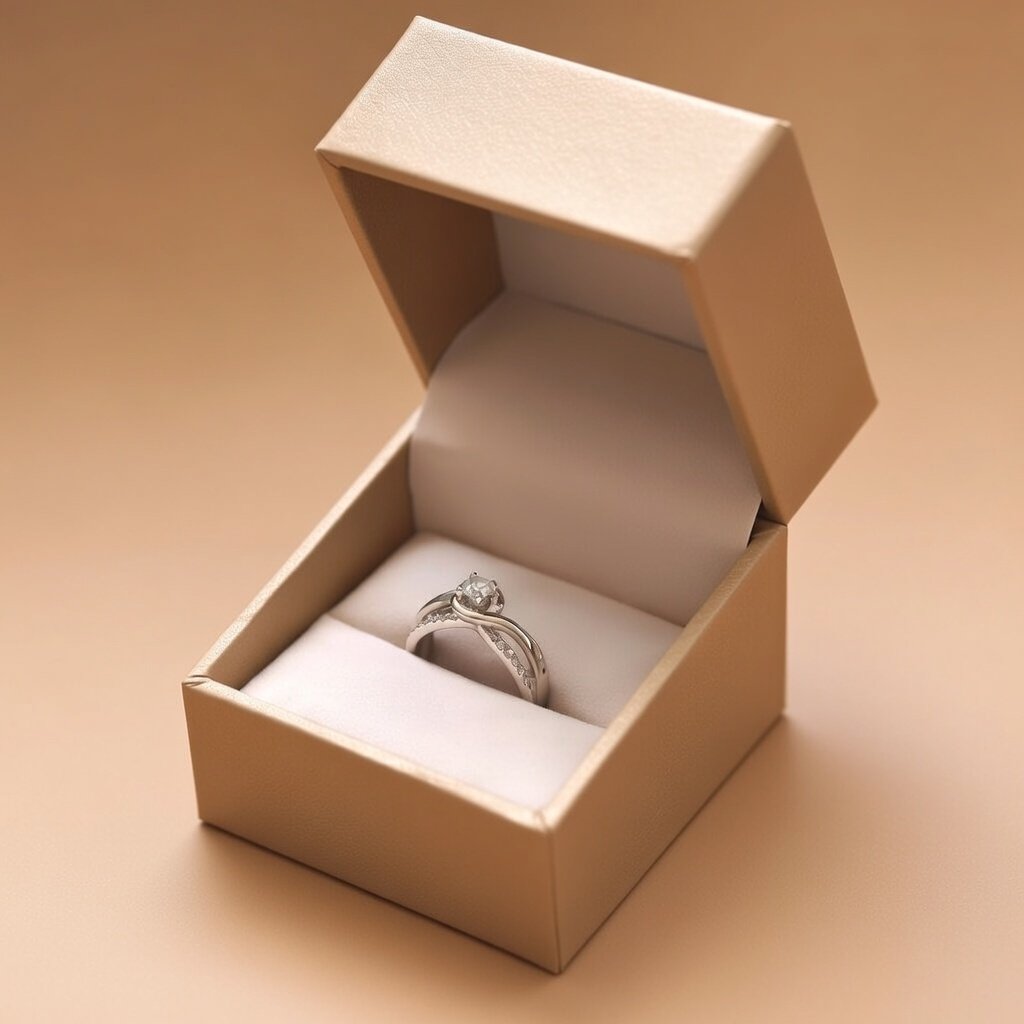 Band Ring in Platinum With Diamonds